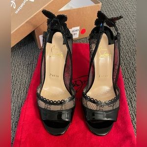 Christian Loubotin open toes heel